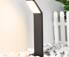 Zwarte staande buitenlamp Francesco, 50cm