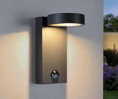 Wandlamp Luca met sensor - antraciet