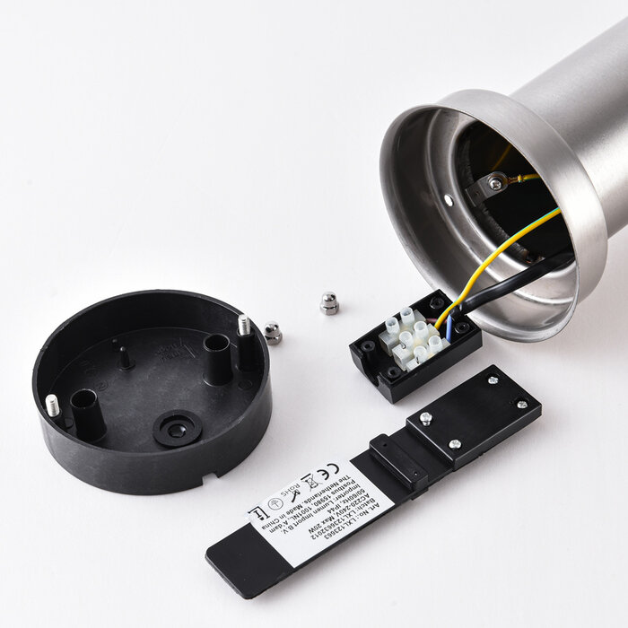 Staande RVS buitenlamp  Silvio, 50 cm