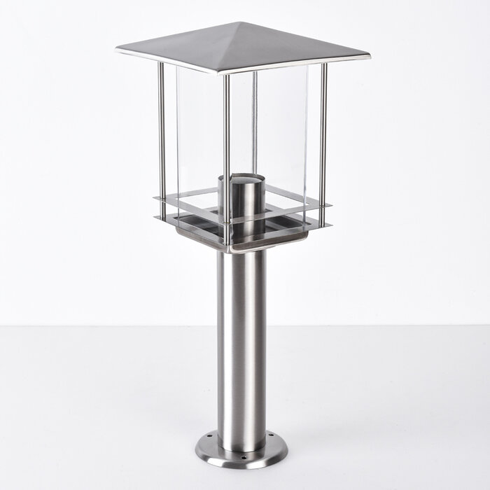 Klassieke buitenlamp Rocco RVS, 45 cm