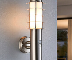 RVS wandlamp met sensor - Salvatore