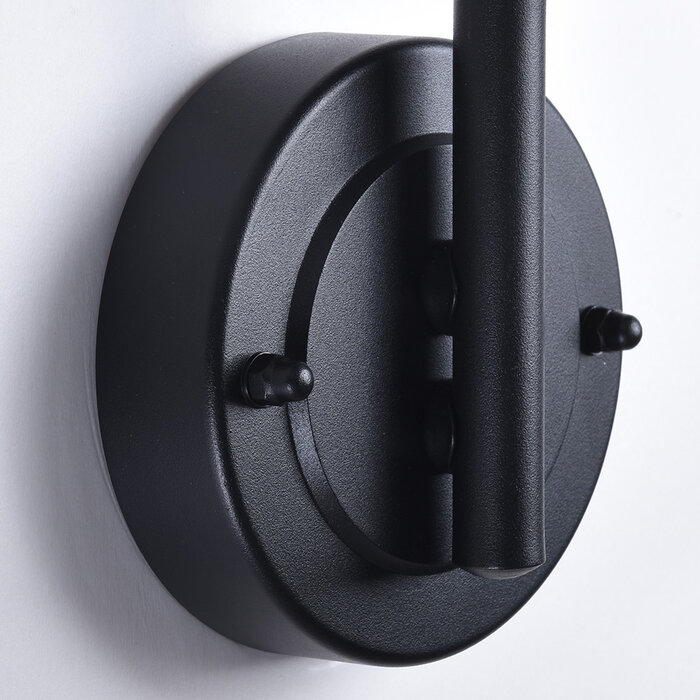 Wandlamp landelijk Claudia - zwart