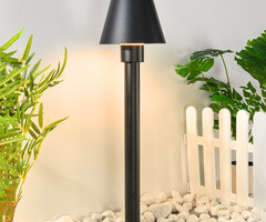 Moderne buitenlamp Bruno zwart, 80 cm