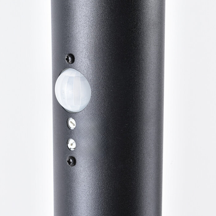 Moderne buitenlamp Bruno zwart met sensor, 80 cm