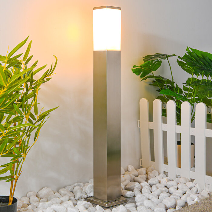 Staande buitenlamp RVS Luigi, 80 cm