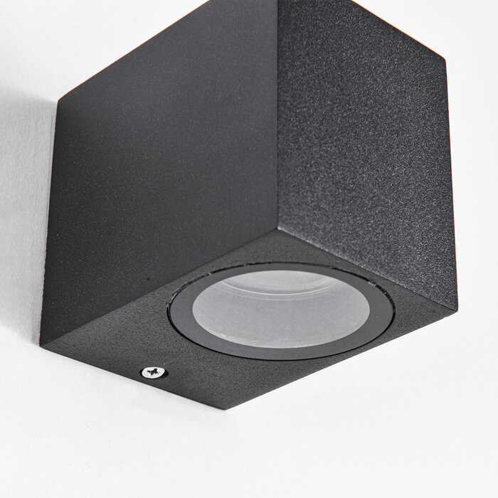 Moderne muurlamp Wolfie - zwart