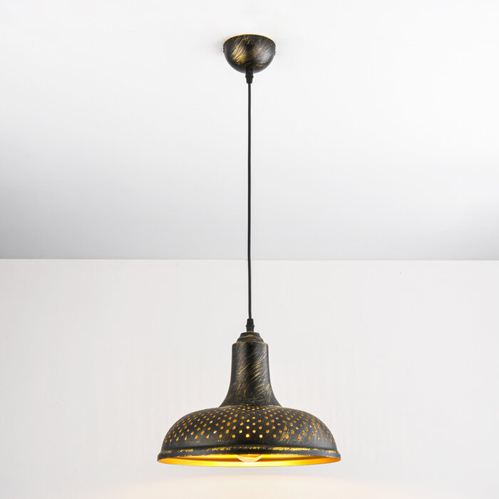Industriële hanglamp brons - Marrakesh