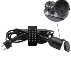 Dimmer incl. afstandsbediening, tot 500W