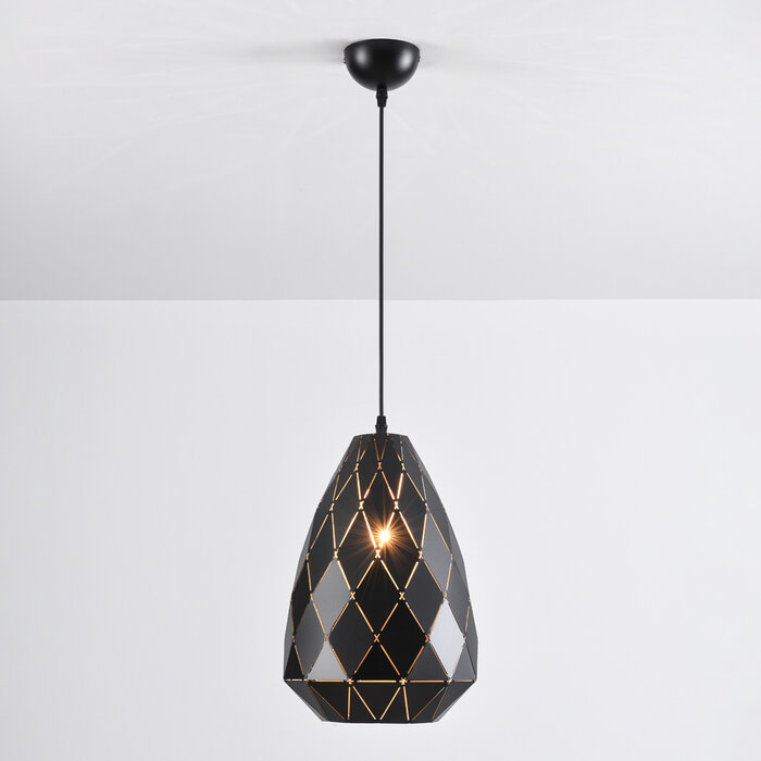 Design hanglamp glanzend zwarte decocratie – Jupiter