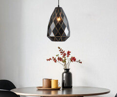 Design hanglamp glanzend zwarte decocratie – Jupiter