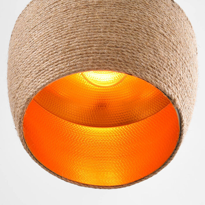 Landelijke hanglamp met touw - Laos
