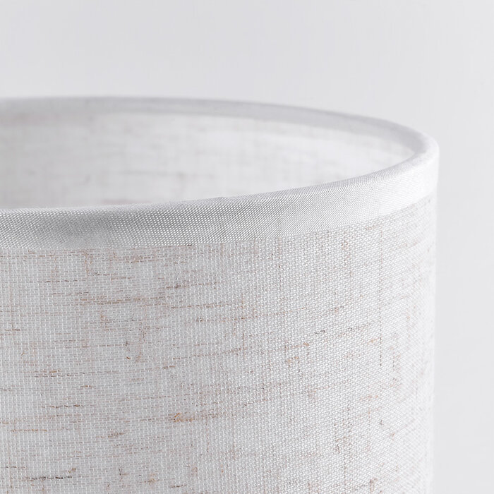 Klassieke tafellamp metaal met stoffen kap - Utrecht