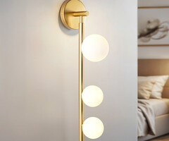 Gouden wandlamp Taj