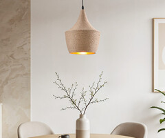 Landelijke hanglamp met touw - Laos