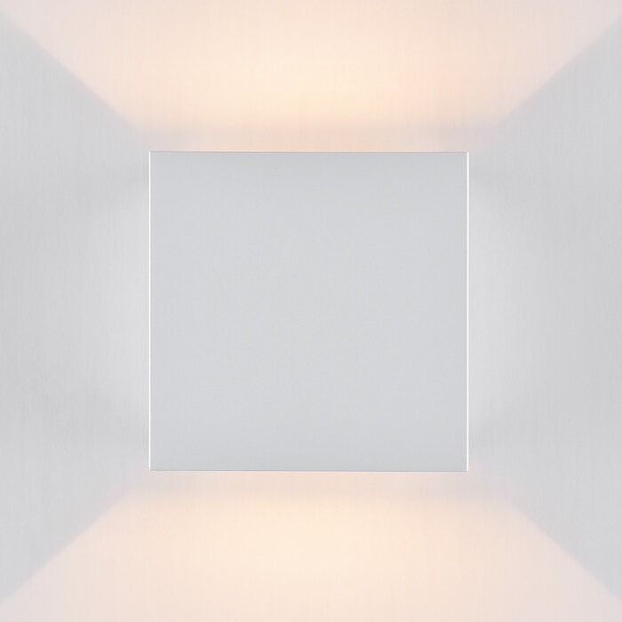 Moderne muurlamp buiten Oliver - wit