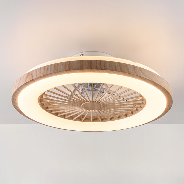 Starry-Deckenventilator mit anpassbarer Farbtemperatur und Sterneffekt
