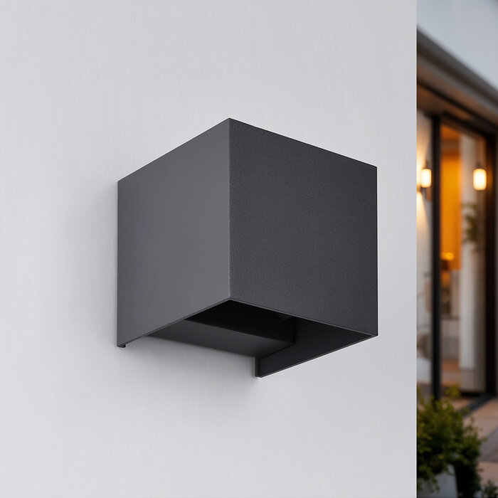 Moderne muurlamp buiten Oliver - antraciet (prijs per stuk)