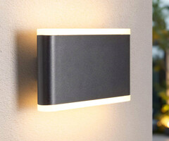 Buitenwandlamp Hannover met geïntegreerde LEDs - zwart