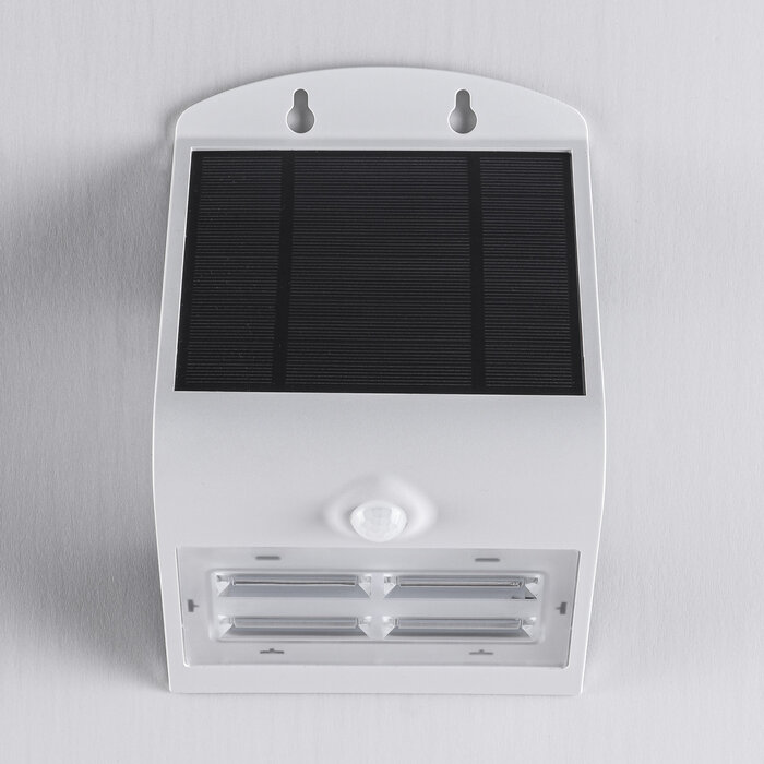 Solar outdoor wall lamp Single Conan 3.2W with sensor - white
