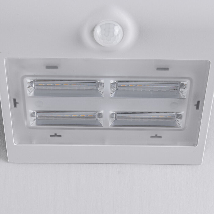 Solar outdoor wall lamp Single Conan 3.2W with sensor - white