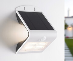 Solar outdoor wall lamp Single Conan 3.2W with sensor - white