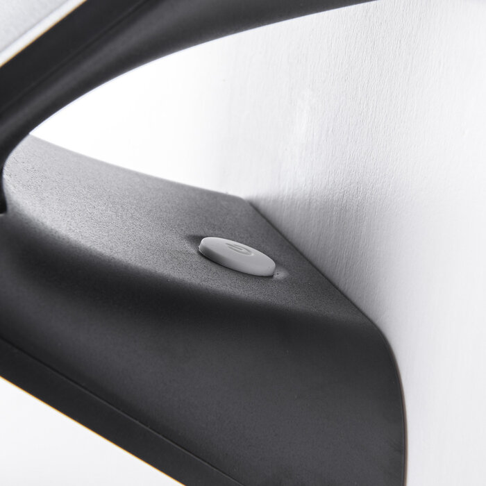 Solar-Wandleuchte Single Conan 2,3W mit Sensor - schwarz