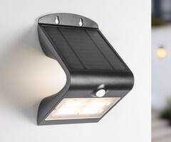 Solar-Wandleuchte Single Conan 2,3W mit Sensor - schwarz