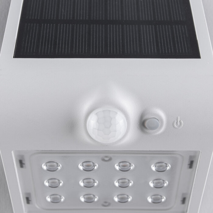 Solar wandlamp Alien 1,5W met sensor - wit