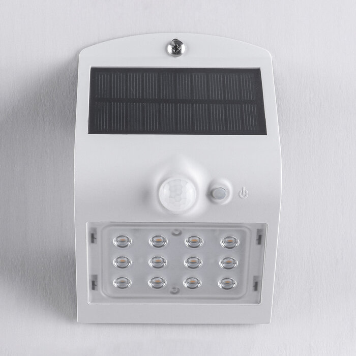 Solar wandlamp Alien 1,5W met sensor - wit