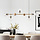 Design pendant lamp Hepta with transparent glass