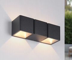 Design 2-lichts wandlamp buiten - Preston