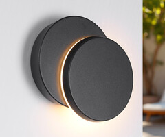 Design wandlamp Muriel uitschuifbaar - zwart