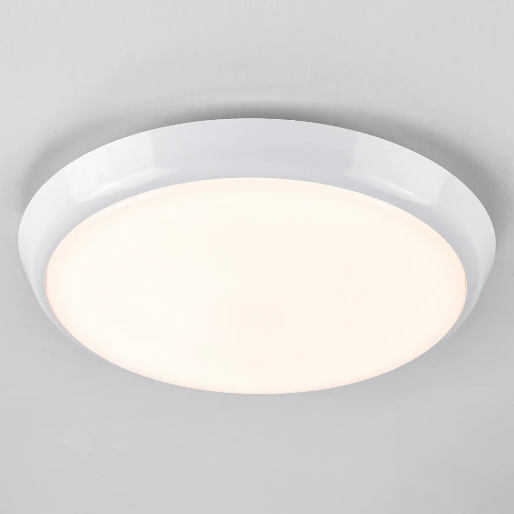 Plafonnière wit Ø25,5 cm met noodunit en CCT switch 3000/4000/6000K