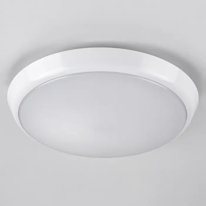 Plafonnière wit Ø25,5 cm met noodunit en CCT switch 3000/4000/6000K