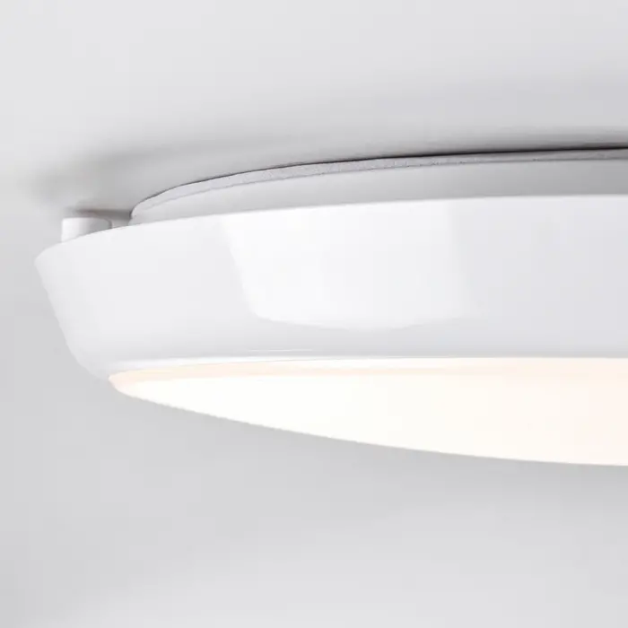 Plafonnière wit Ø25,5 cm met noodunit en CCT switch 3000/4000/6000K