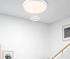 Plafonnière wit Ø35,2 cm met CCT switch en sensor - 3000K/4000K/6000K