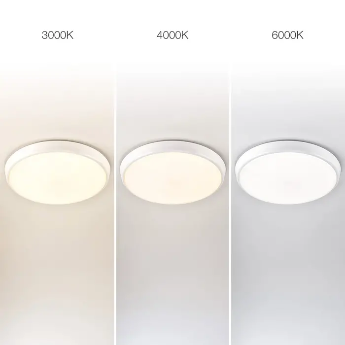 Plafonnière wit Ø35,2 cm met CCT switch en sensor - 3000K/4000K/6000K