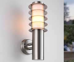 Moderne RVS buitenwandlamp Marco