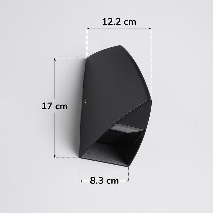 Design muurlamp buiten Romy- 2-lichts