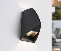 Design muurlamp buiten Romy - 2-lichts