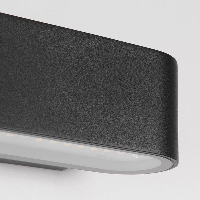 Moderne zwarte wandlamp buiten incl. LED - Tino