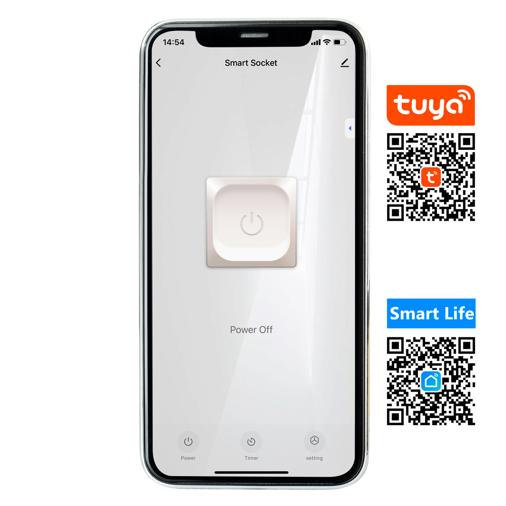 Smart Wifi stekker voor buiten met TUYA app