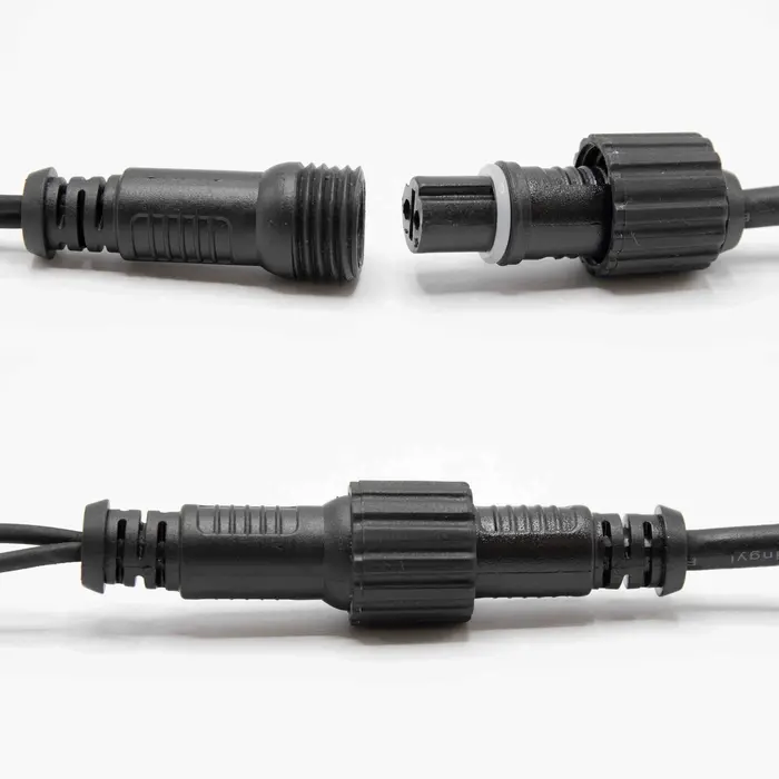 Connectable light curtain, black | from 2 meters | 300 LEDs | 2200K extra warm white | rubber