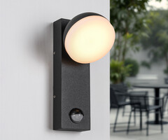 Industriële buiten muurlamp Sil met sensor - IP54