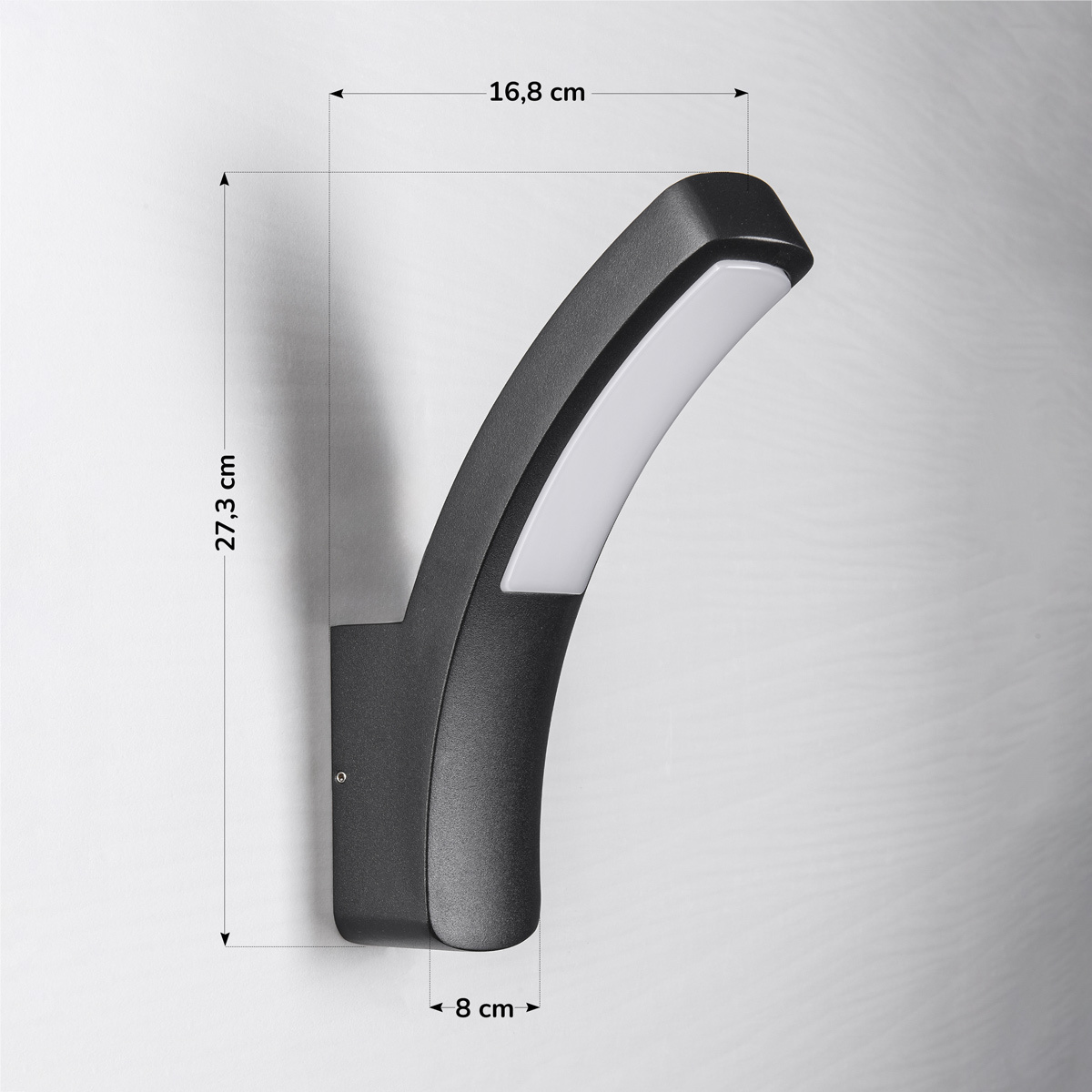 Moderne muurlamp Jette - zwart