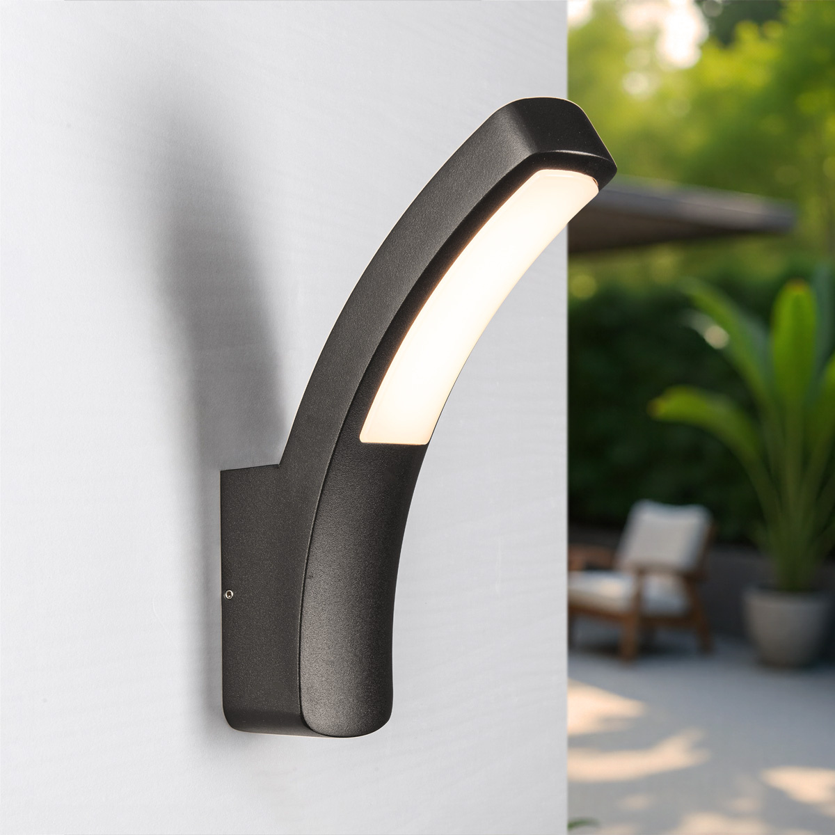 Moderne muurlamp Jette - zwart