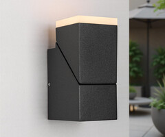 Verstelbare wandlamp buiten Mila - zwart