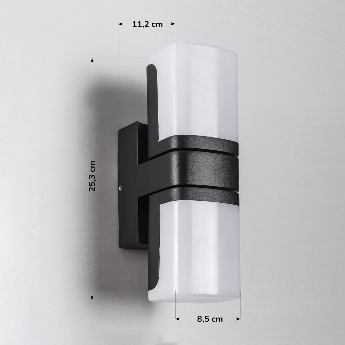 Verstelbare wandlamp Bobby - zwart