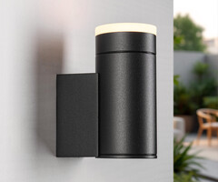 Moderne wandlamp buiten Iris - zwart