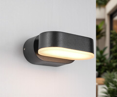 Moderne draaibare muurlamp Isabelle - zwart